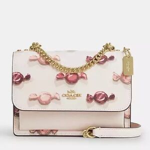NWT COACH Mini Klare Crossbody Bag with Candy Print 🍬